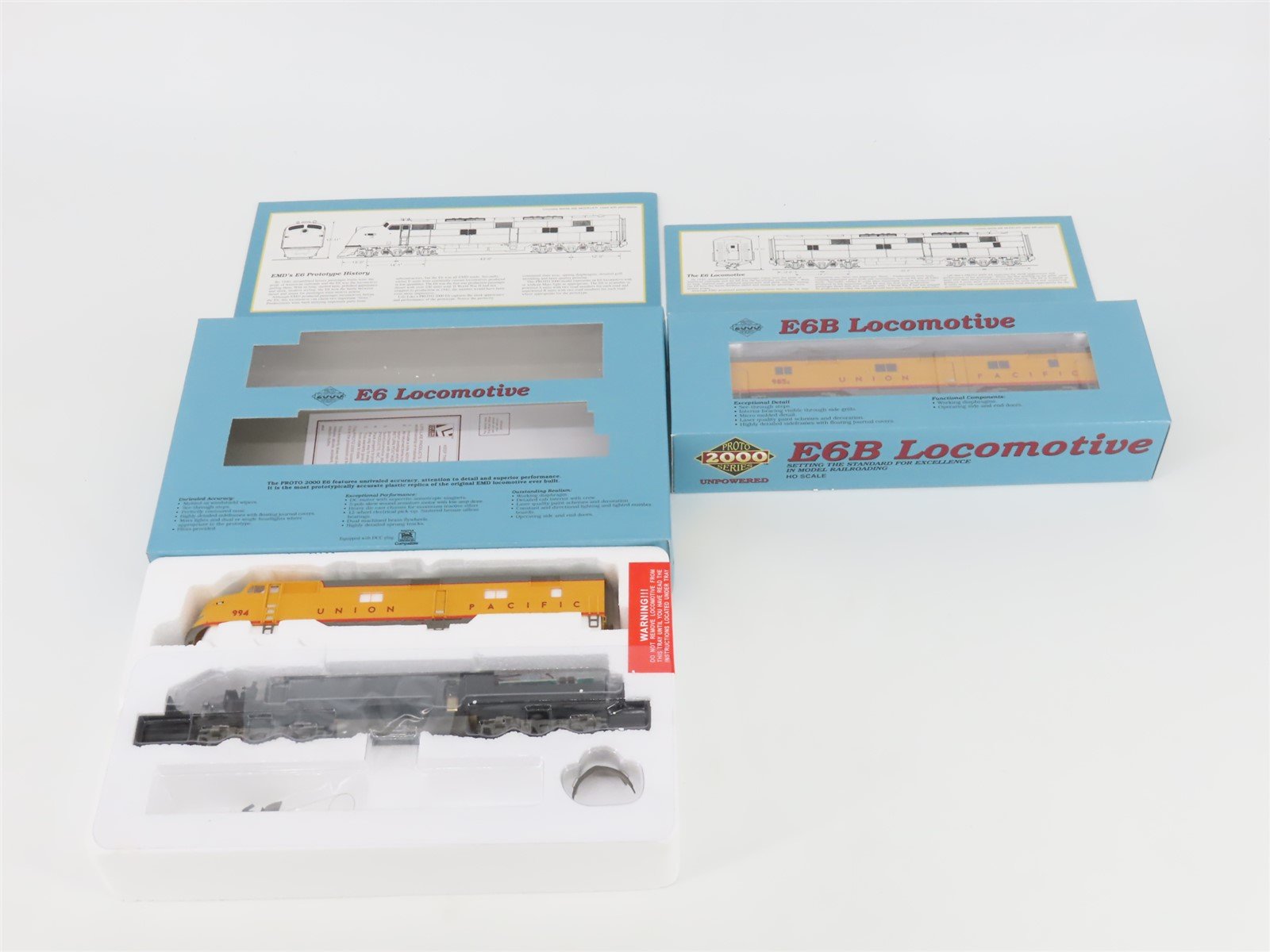 HO Scale Proto 2000 UP Union Pacific E6 A/B Diesel Locomotive Set