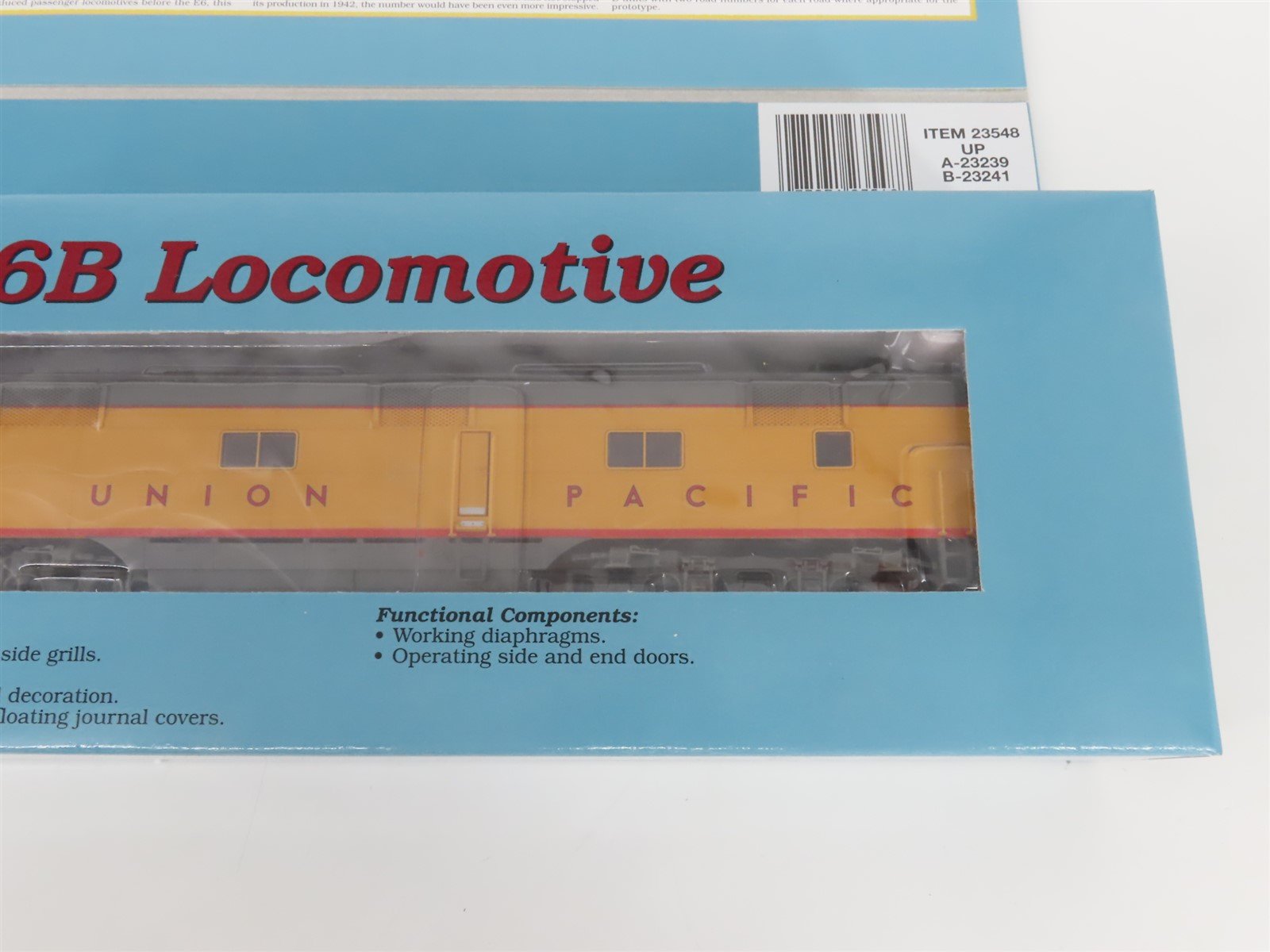HO Scale Proto 2000 UP Union Pacific E6 A/B Diesel Locomotive Set
