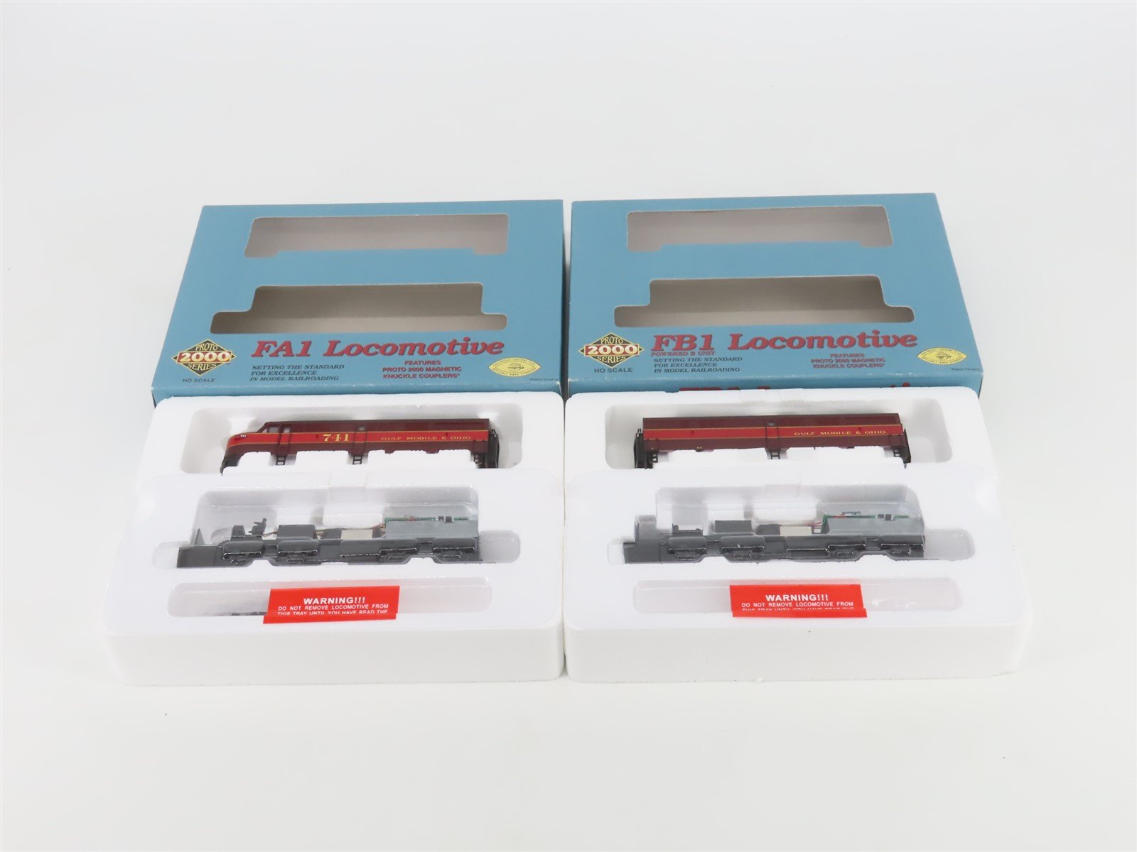 HO Scale Proto 2000 23439 GM&O Gulf Mobile & Ohio FA/FB Diesel Set BAD GEARS