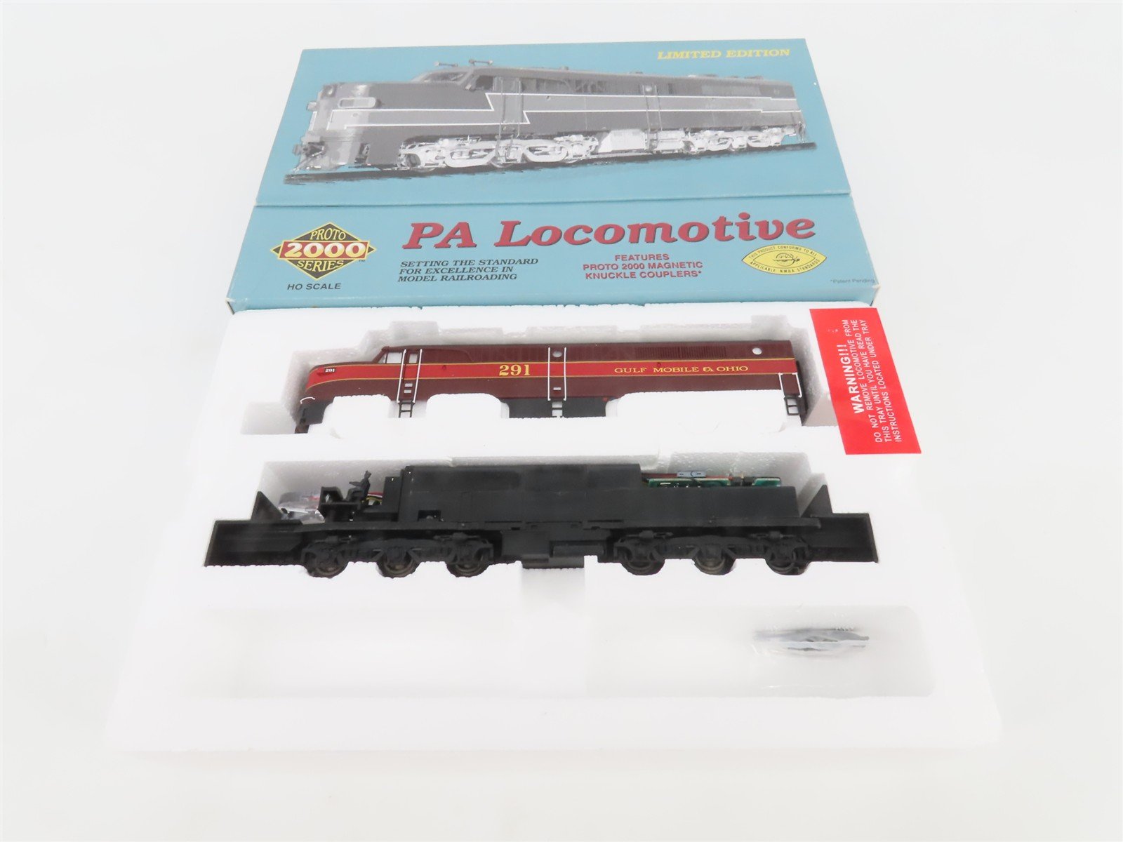 HO Scale Proto 2000 21663 GM&O Gulf Mobile & Ohio PA Diesel Locomotive #291
