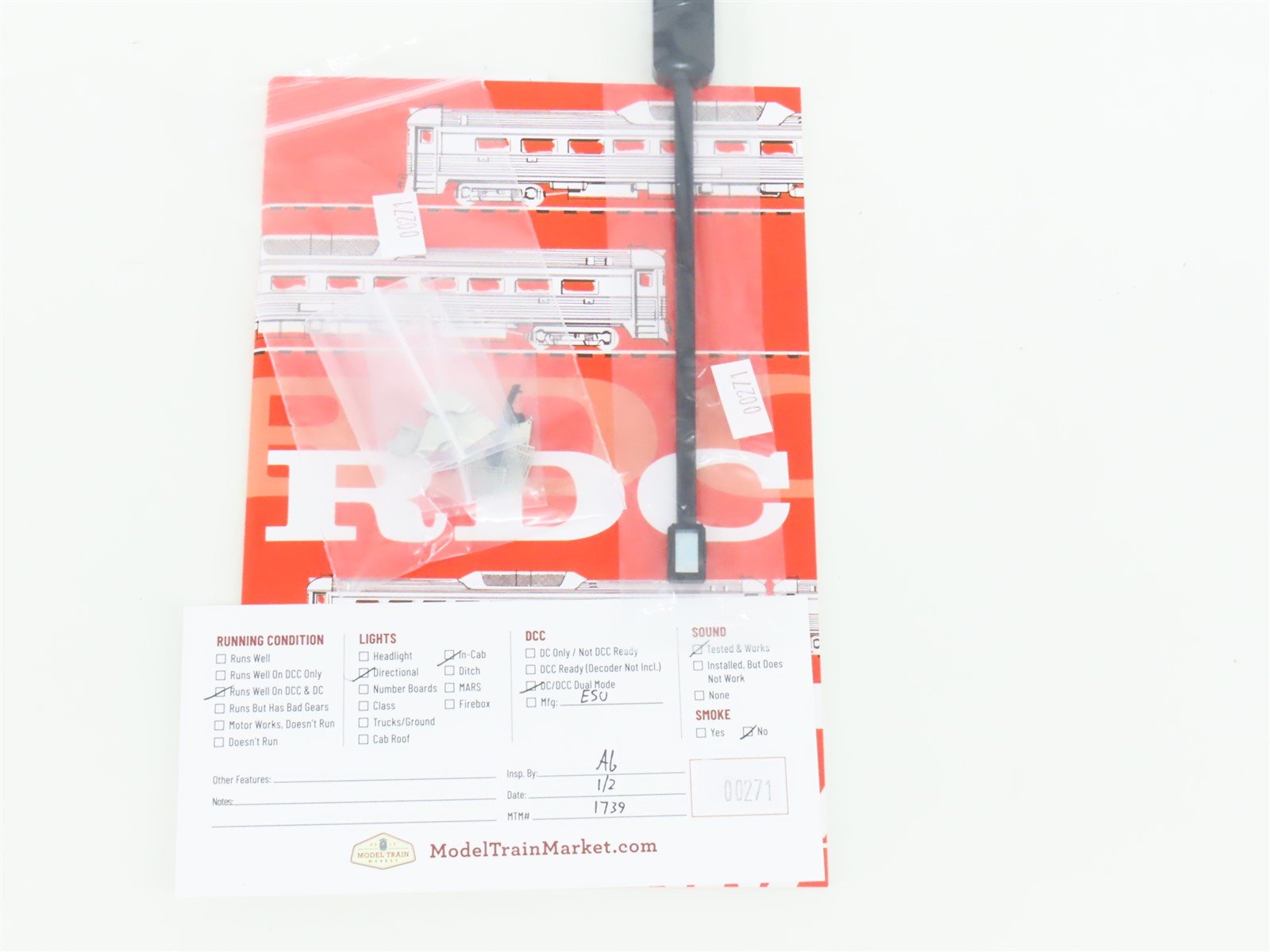 HO Scale Rapido 16622 C&O Railway Budd RDC-1 Diesel Railcar #9061 w/DCC & Sound