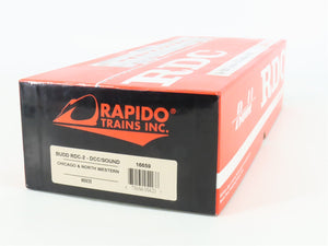 HO Scale Rapido 16659 CNW Railway Budd RDC-2 Diesel Railcar #9935 w/DCC & Sound