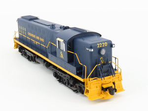 HO Scale Bowser 25084 C&O Chesapeake & Ohio AS616 Diesel Loco #2220 wDCC & Sound
