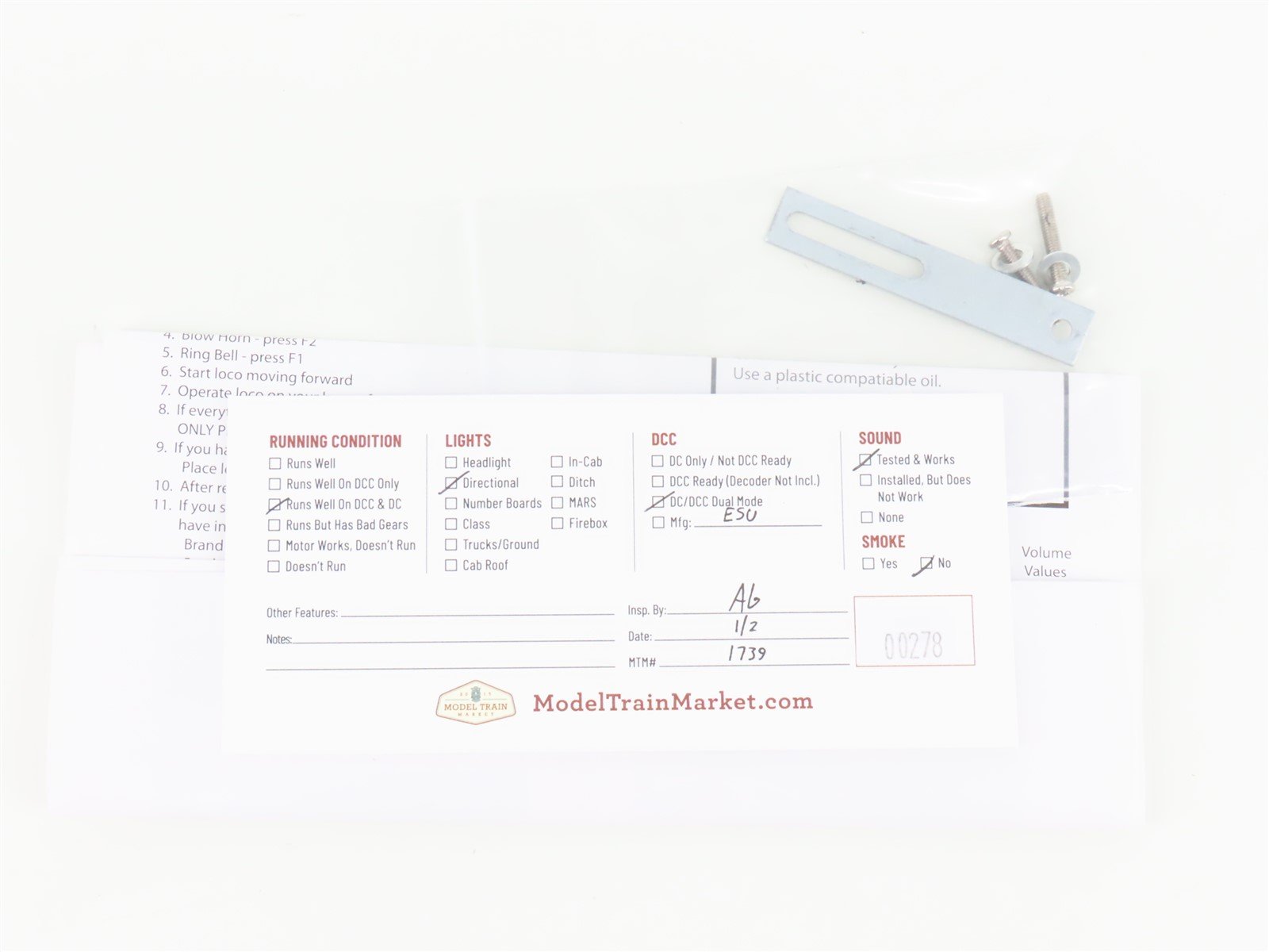 HO Scale Bowser 25084 C&O Chesapeake & Ohio AS616 Diesel Loco #2220 wDCC & Sound