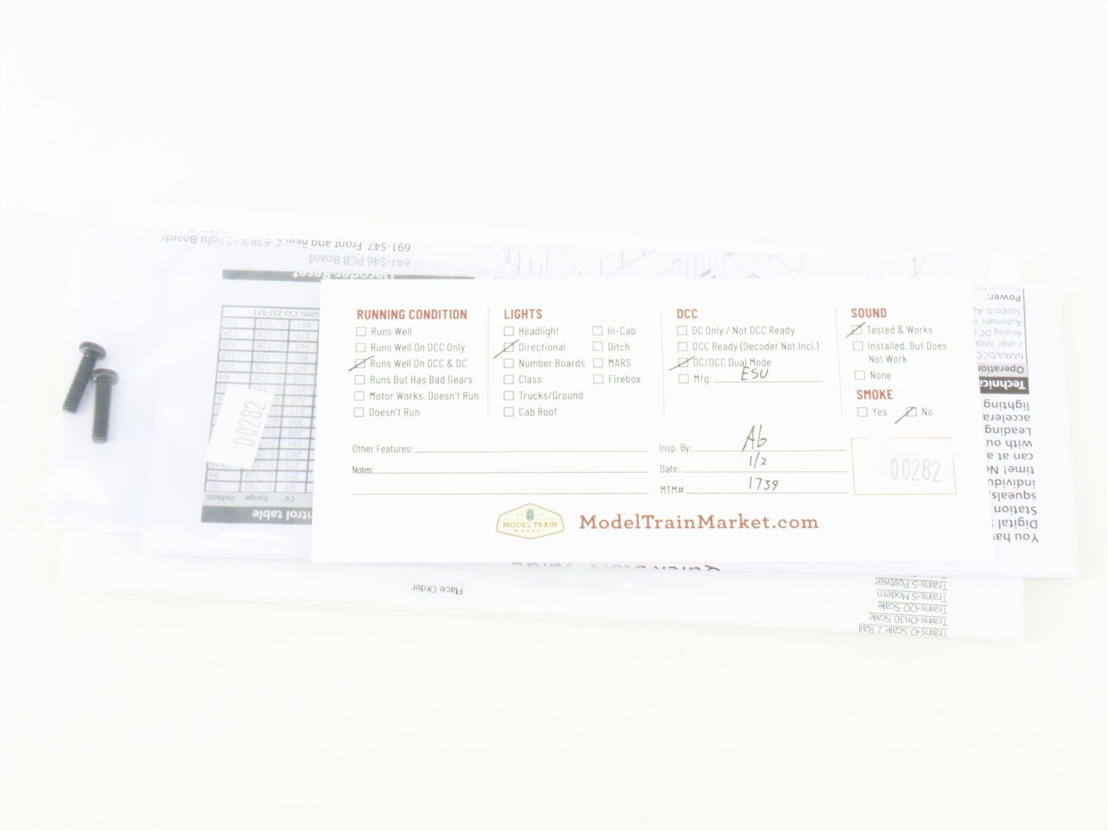 HO Scale Bowser 23990 Monon C628 Diesel Locomotive #404 wDCC & Sound