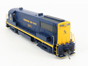 HO Scale Bowser 23848 C&O Chesapeake & Ohio U25B Diesel Loco #2514 wDCC & Sound
