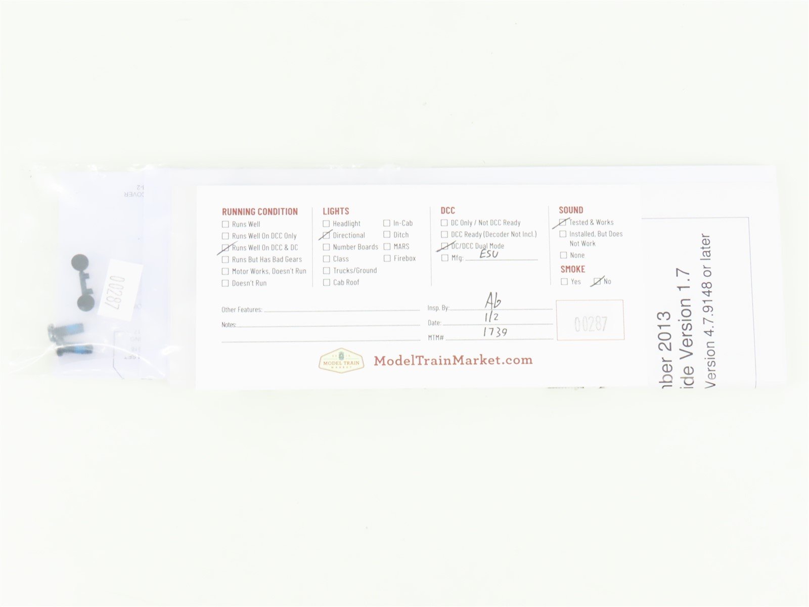 HO Scale Atlas 10002188 C&O Chesapeake & Ohio U23B Diesel #2300 w/ DCC & Sound