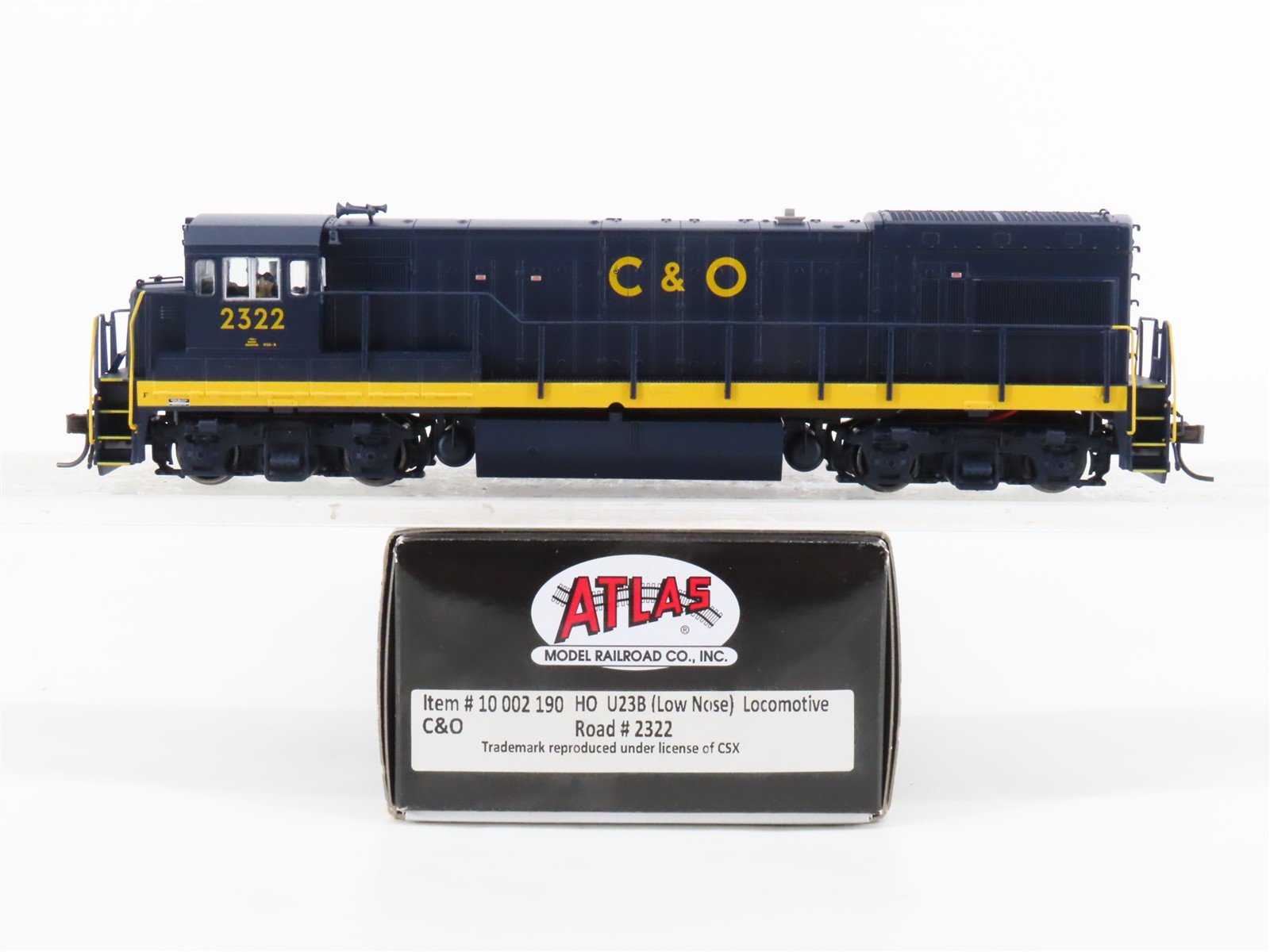 HO Scale Atlas 10002190 C&O Chesapeake & Ohio U23B Diesel #2322 w/ DCC & Sound