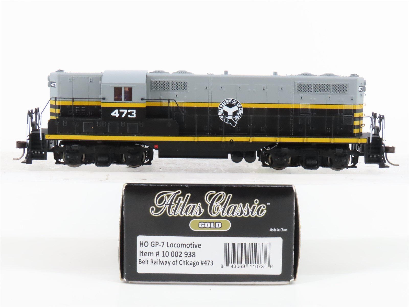 HO Scale Atlas Classic Gold 10002938 BRC Railway GP7 Diesel #473 w/ DCC & Sound