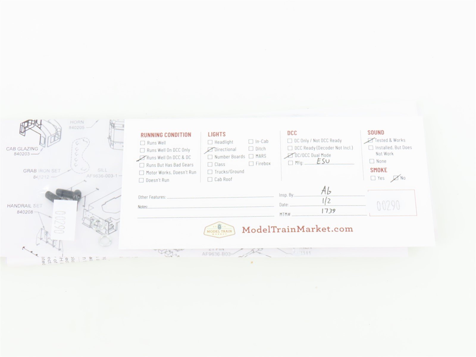 HO Scale Atlas Classic Gold 10002938 BRC Railway GP7 Diesel #473 w/ DCC & Sound