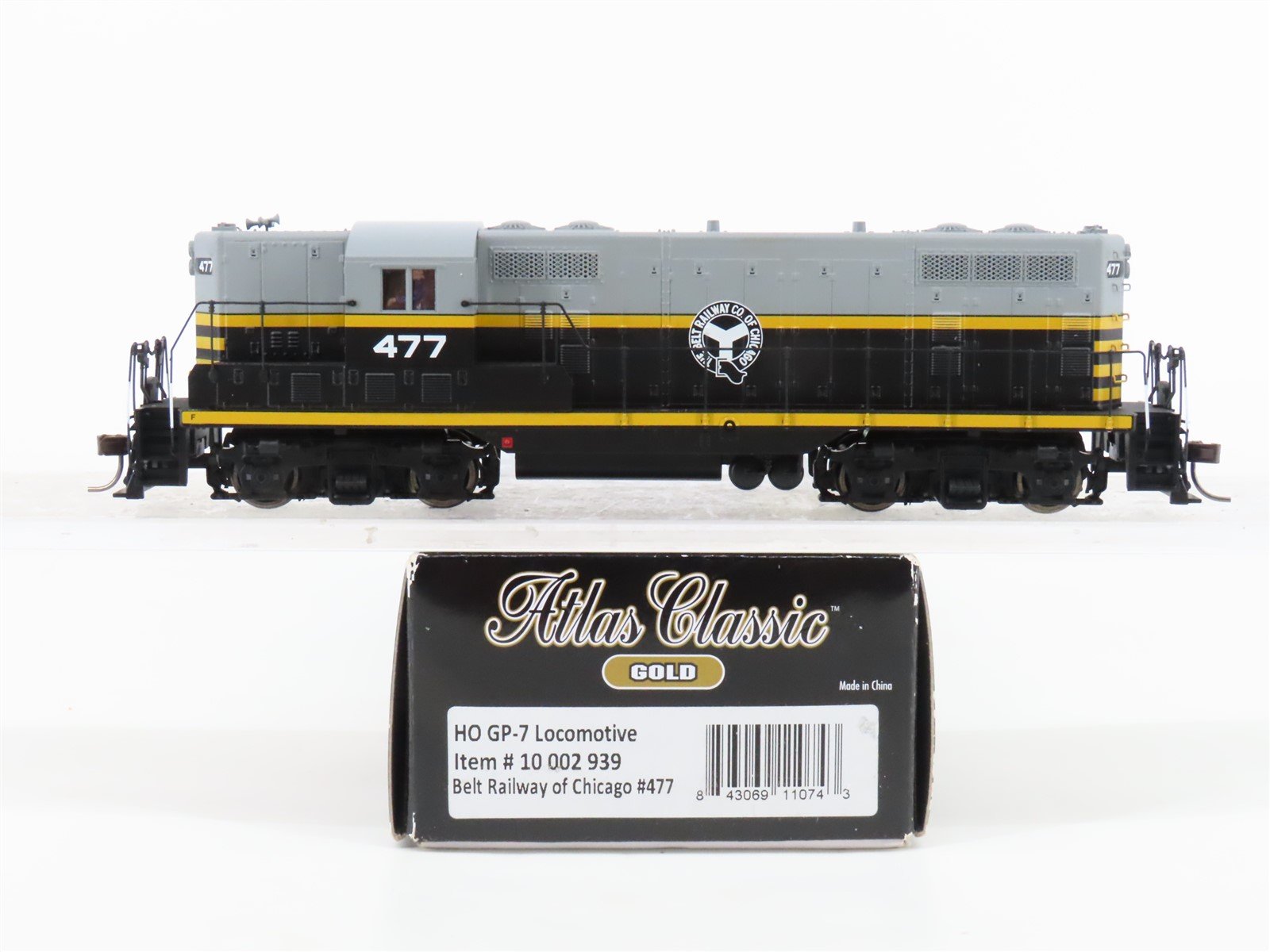 HO Scale Atlas Classic Gold 10002939 BRC Railway GP7 Diesel #477 w/ DCC & Sound