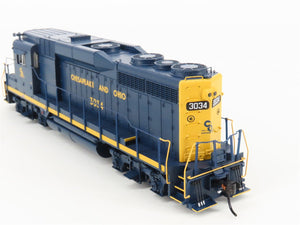 HO Scale Broadway Limited BLI 9136 C&O Railway GP30 Diesel #3034 w/ Paragon4