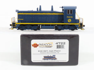 HO Scale Broadway Limited BLI 4722 C&O Railway SW7 Diesel Loco #5231 w/Paragon3