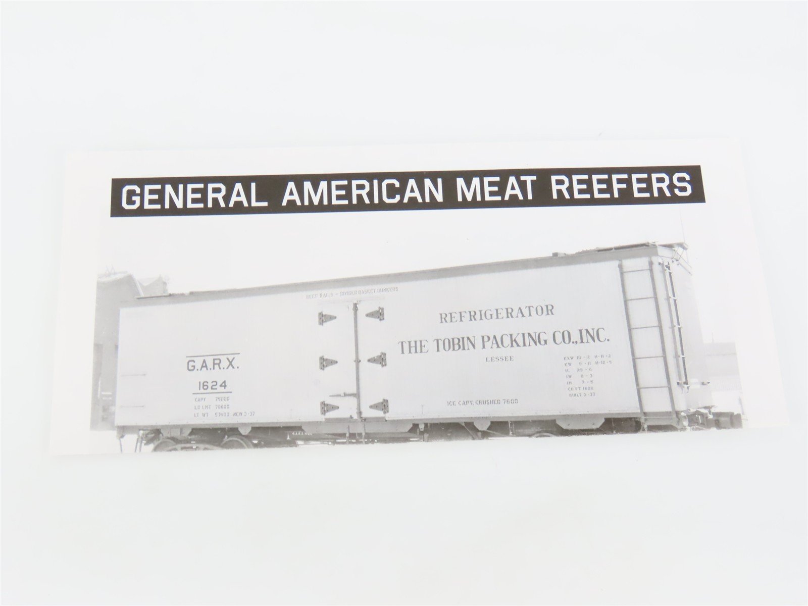 HO Scale Rapido 121061-3 URTX Refrigerator GARX 37' Meat Reefer #63072