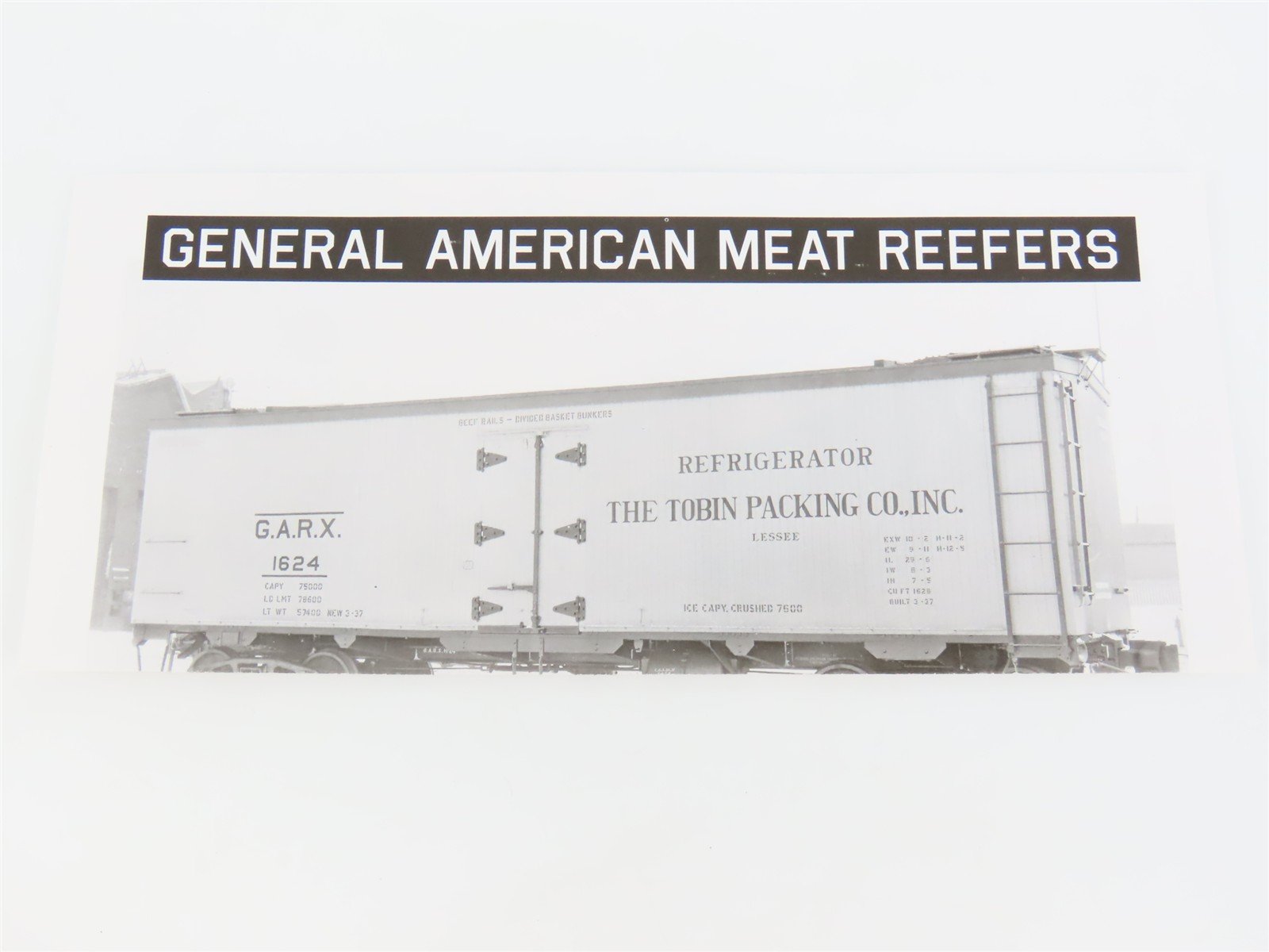 HO Scale Rapido 121061-2 URTX Refrigerator GARX 37' Meat Reefer #63065