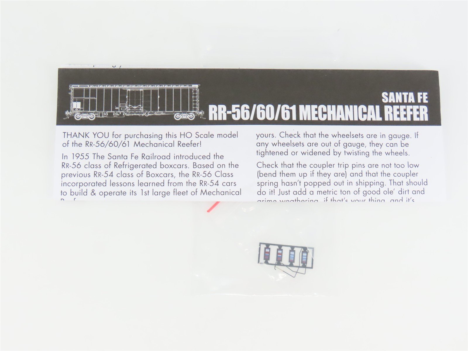 HO Scale Rapido 156001A SFRD Santa Fe Super Chief 56' Mechanical Reefer #2063