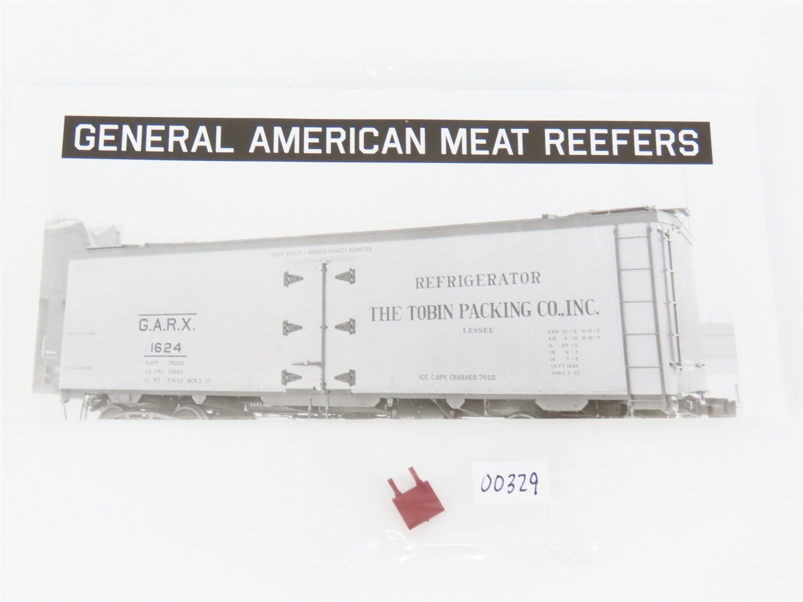 HO Scale Rapido 121061-4 URTX Refrigerator GARX 37' Meat Reefer #63080