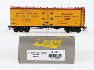 HO Scale Rapido 121055-3 URTX Hormel GARX 37' Meat Reefer #68034