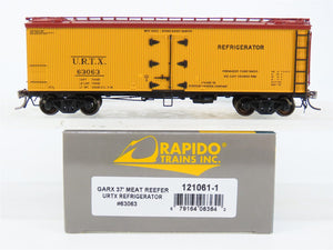 HO Scale Rapido 121061-1 URTX Refrigerator GARX 37' Meat Reefer #63063