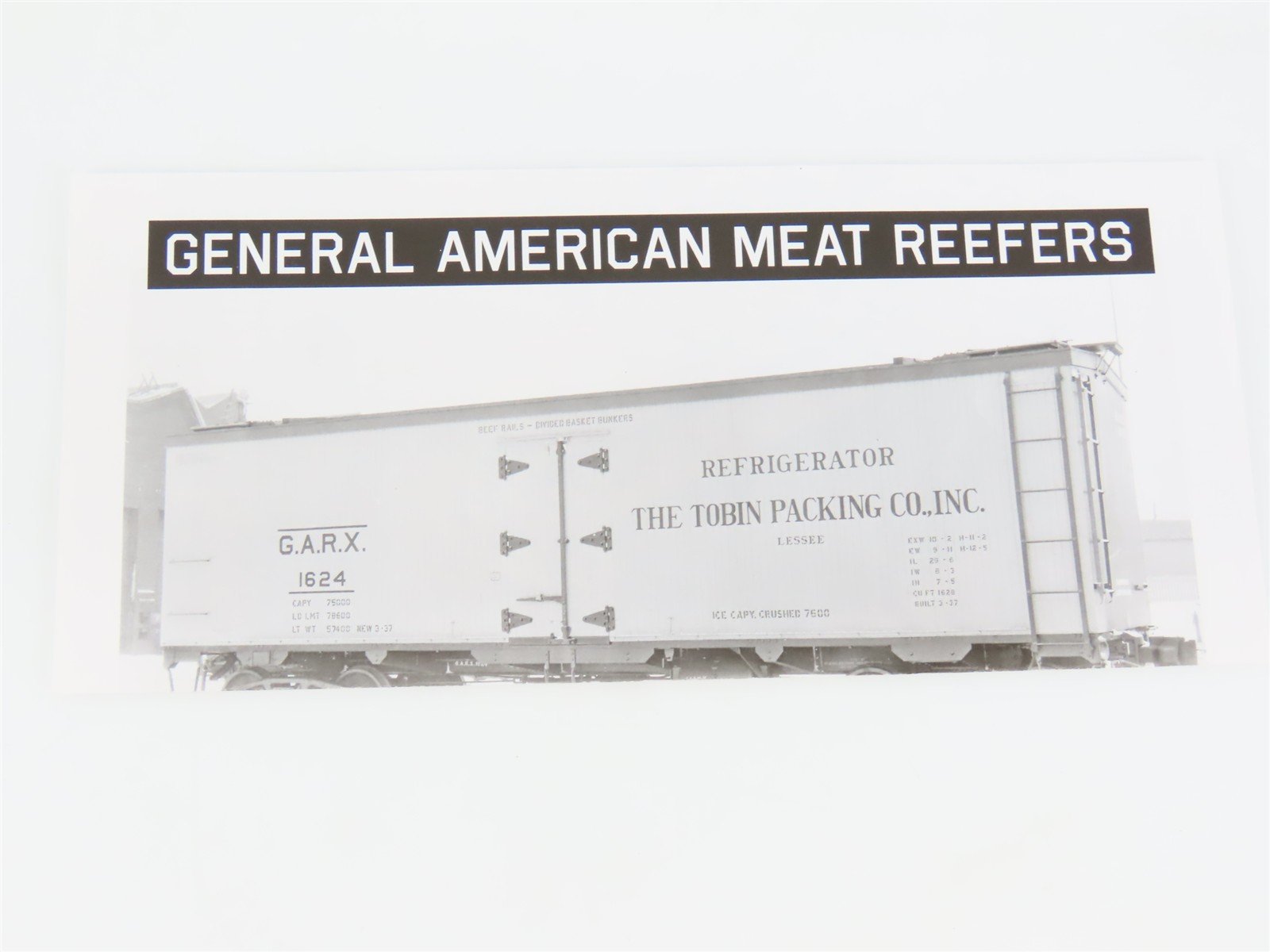 HO Scale Rapido 121061-1 URTX Refrigerator GARX 37' Meat Reefer #63063