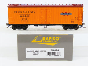 HO Scale Rapido 121062-4 WCLX Wilson & Co. GARX 37' Meat Reefer #9452