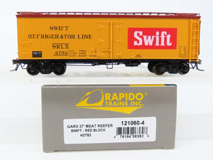 HO Scale Rapido 121060-4 SRLX Swift (Red Block) GARX 37' Meat Reefer #2792