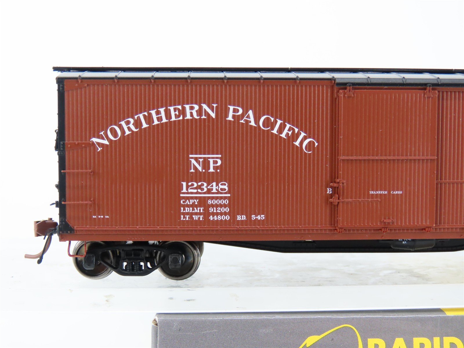 HO Scale Rapido 130017-2 NP Northern Pacific Single Door Box Car #12348