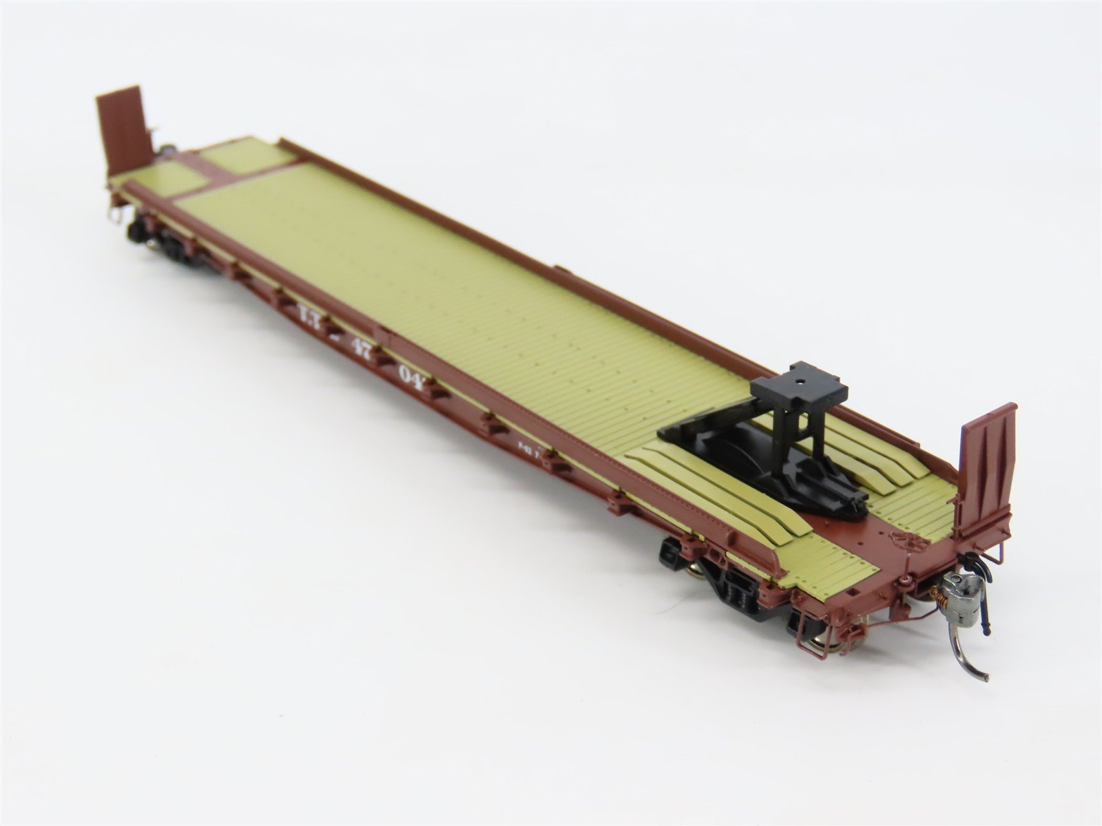 HO Scale Rapido 138008-2 TTX (Early Red Scheme) F30D TOFC Flat Car #457048