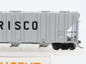 HO Scale Tangent 10522-03 SL-SF Frisco 3-Bay Covered Hopper #81124