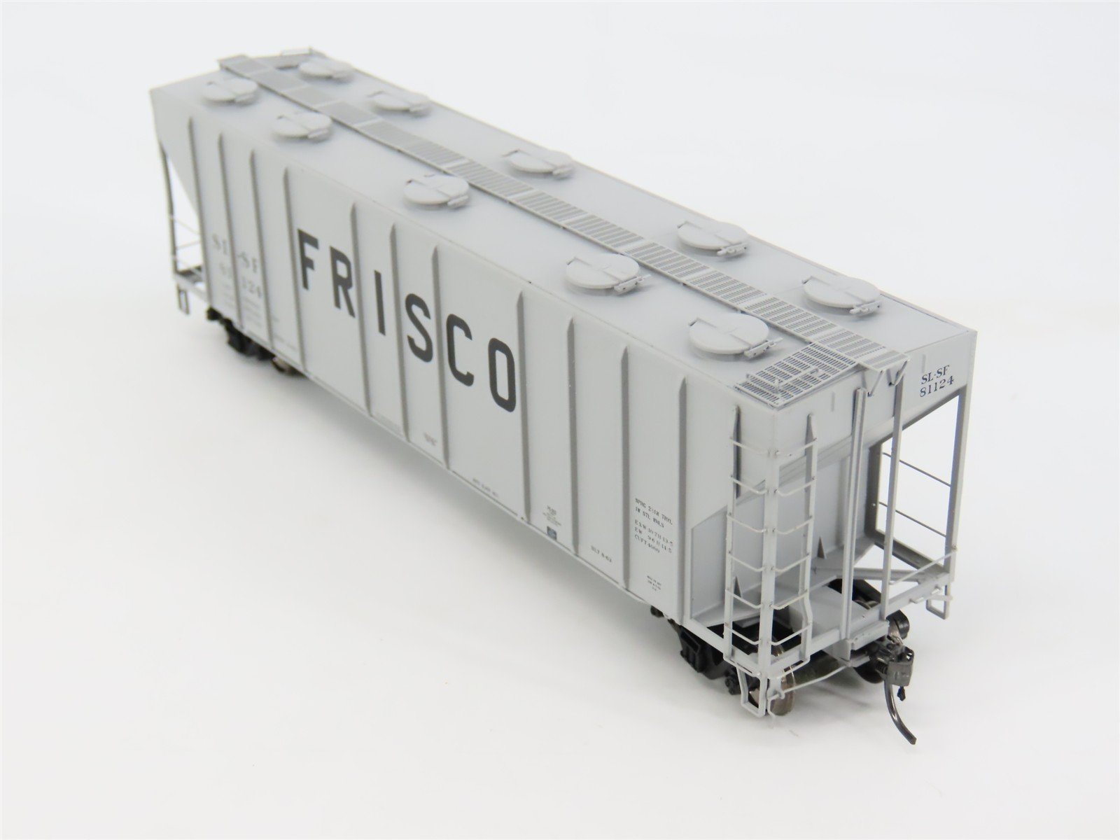 HO Scale Tangent 10522-03 SL-SF Frisco 3-Bay Covered Hopper #81124