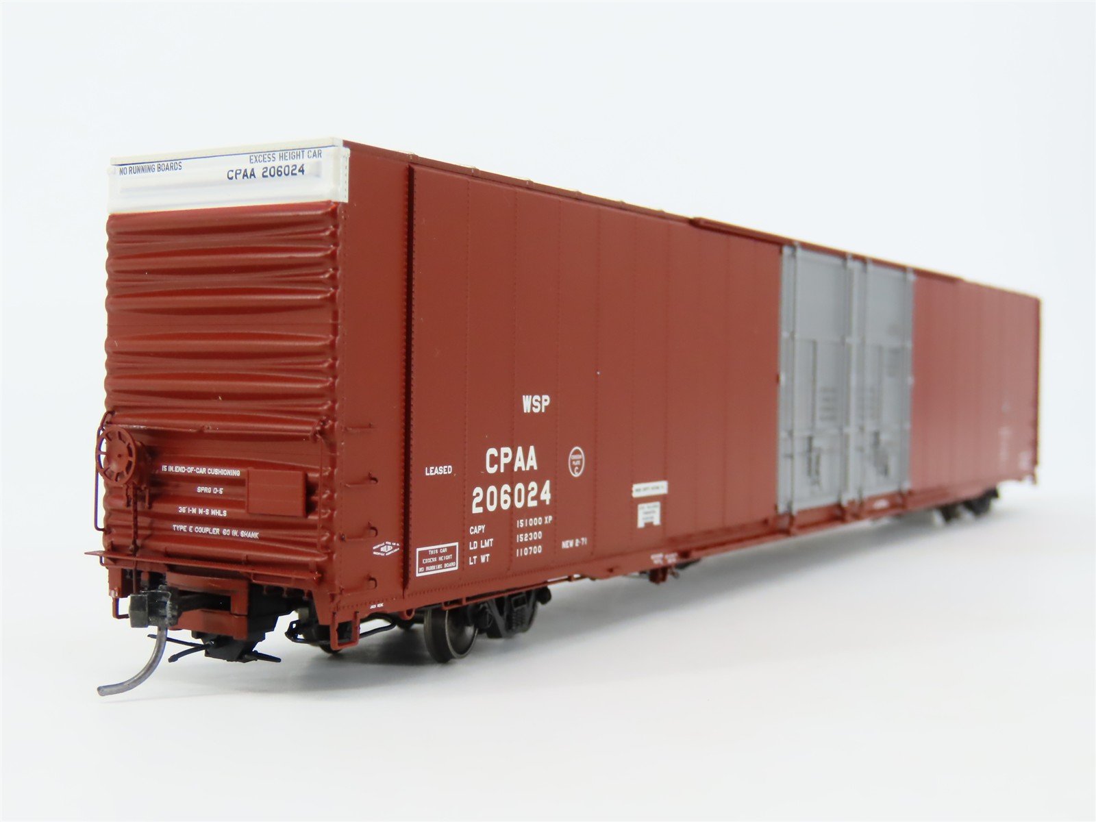 HO Scale Tangent 25011-02 CPAA GSC 86' High Cube Double Plug Door Boxcar #206024