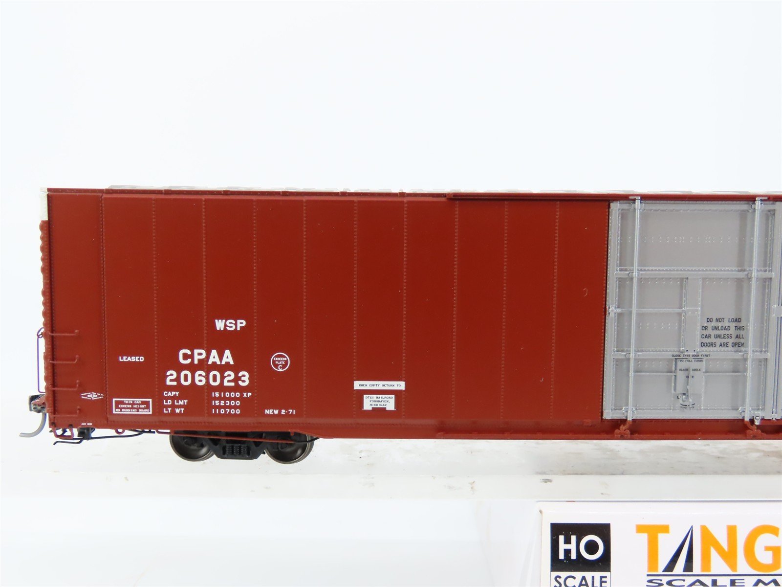 HO Scale Tangent 25011-01 CPAA GSC 86' High Cube Double Plug Door Boxcar #206023