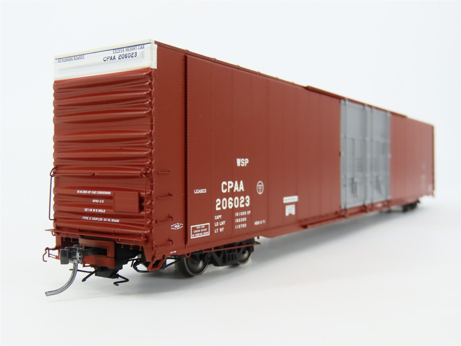 HO Scale Tangent 25011-01 CPAA GSC 86' High Cube Double Plug Door Boxcar #206023