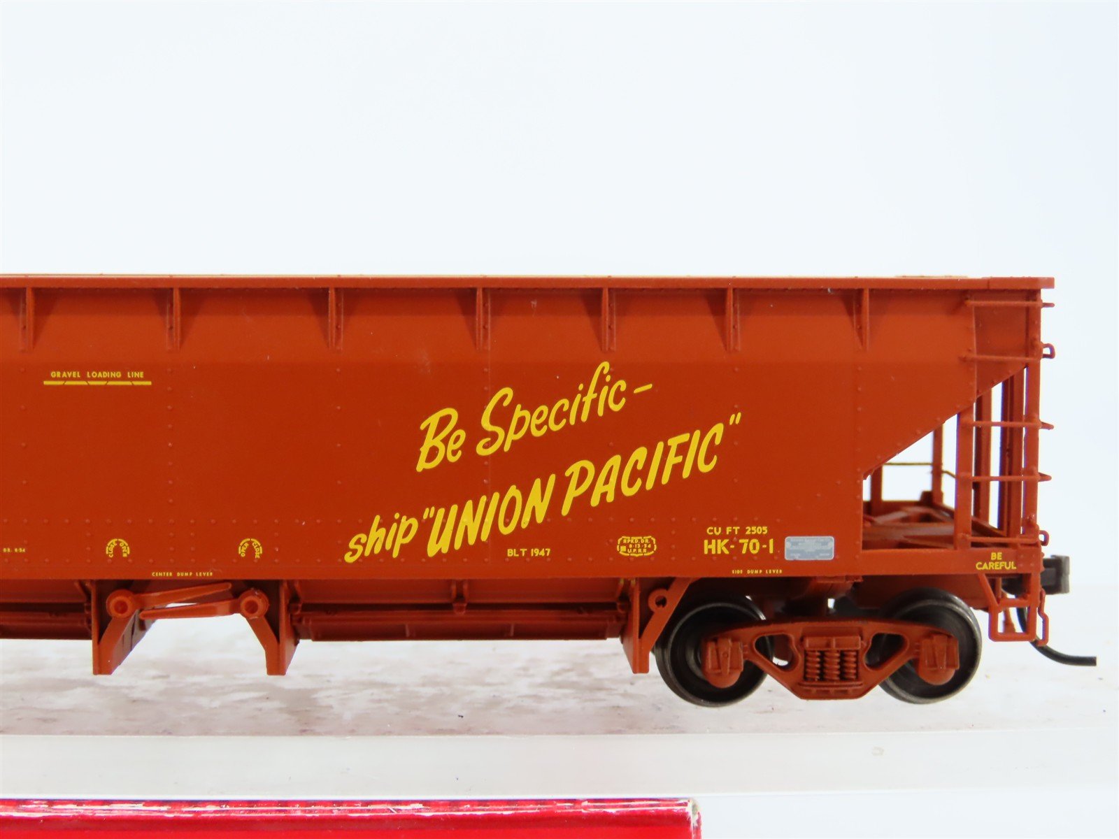 HO Scale Atlas Master Line UPHS-03 UP Union Pacific Hart Ballast Hopper #90879