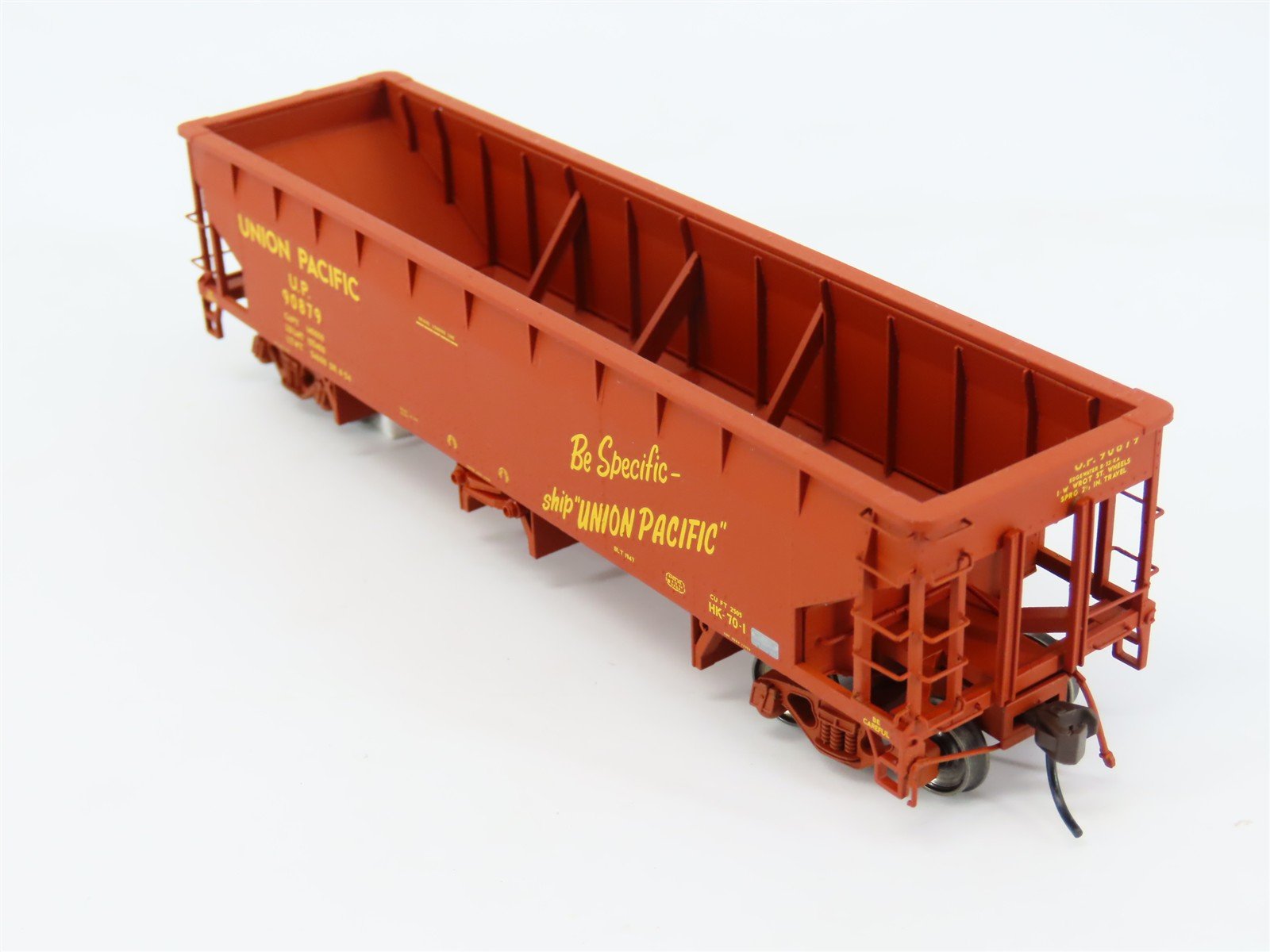 HO Scale Atlas Master Line UPHS-03 UP Union Pacific Hart Ballast Hopper #90879