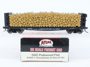 HO Scale Atlas 1603-1 C&O Chesapeake & Ohio GSC Pulpwood Flat Car #81781