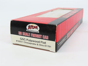 HO Scale Atlas 1603-1 C&O Chesapeake & Ohio GSC Pulpwood Flat Car #81781