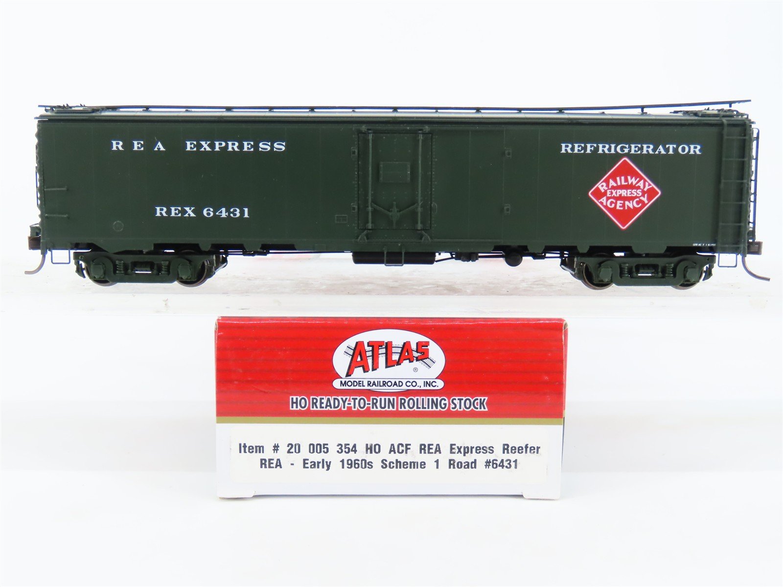 HO Scale Atlas Master Line 20005354 REX REA Railway Express Agency Reefer #6431