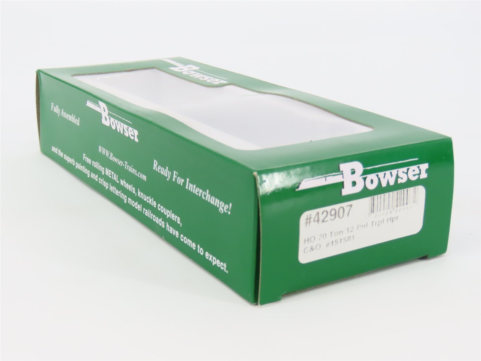 HO Scale Bowser 42907 C&O Chesapeake & Ohio Progress 3-Bay Open Hopper #151581