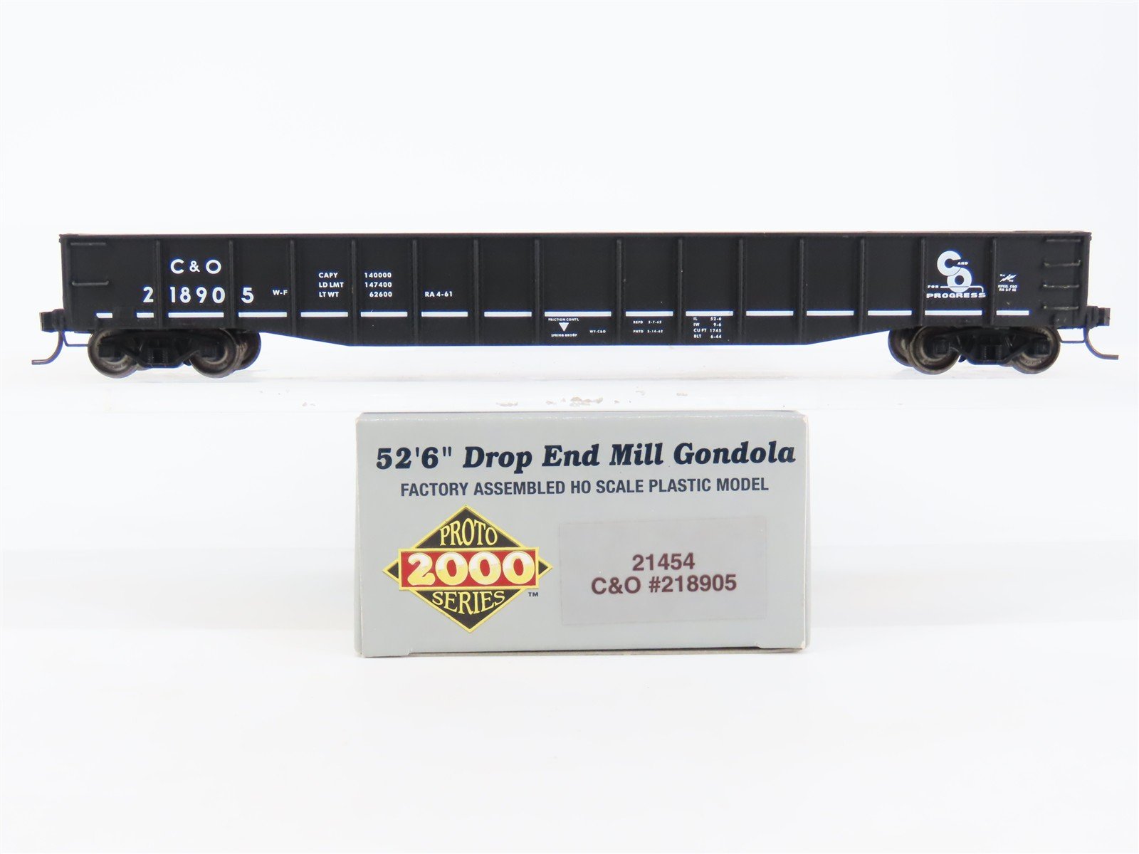 HO Scale PROTO 2000 21454 C&O Chesapeake & Ohio Railroad 52' 6