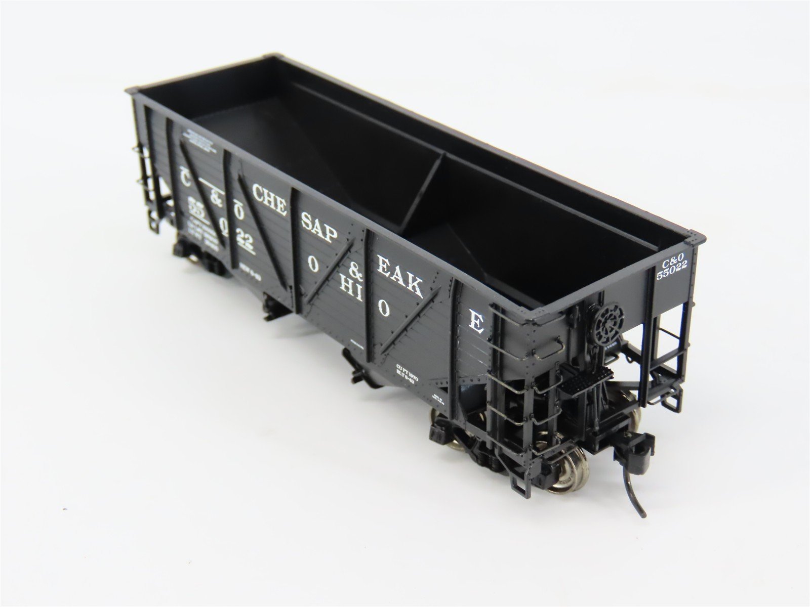 HO Scale PROTO 2000 23823 C&O Chesapeake & Ohio 2-Bay Open Hopper #55022