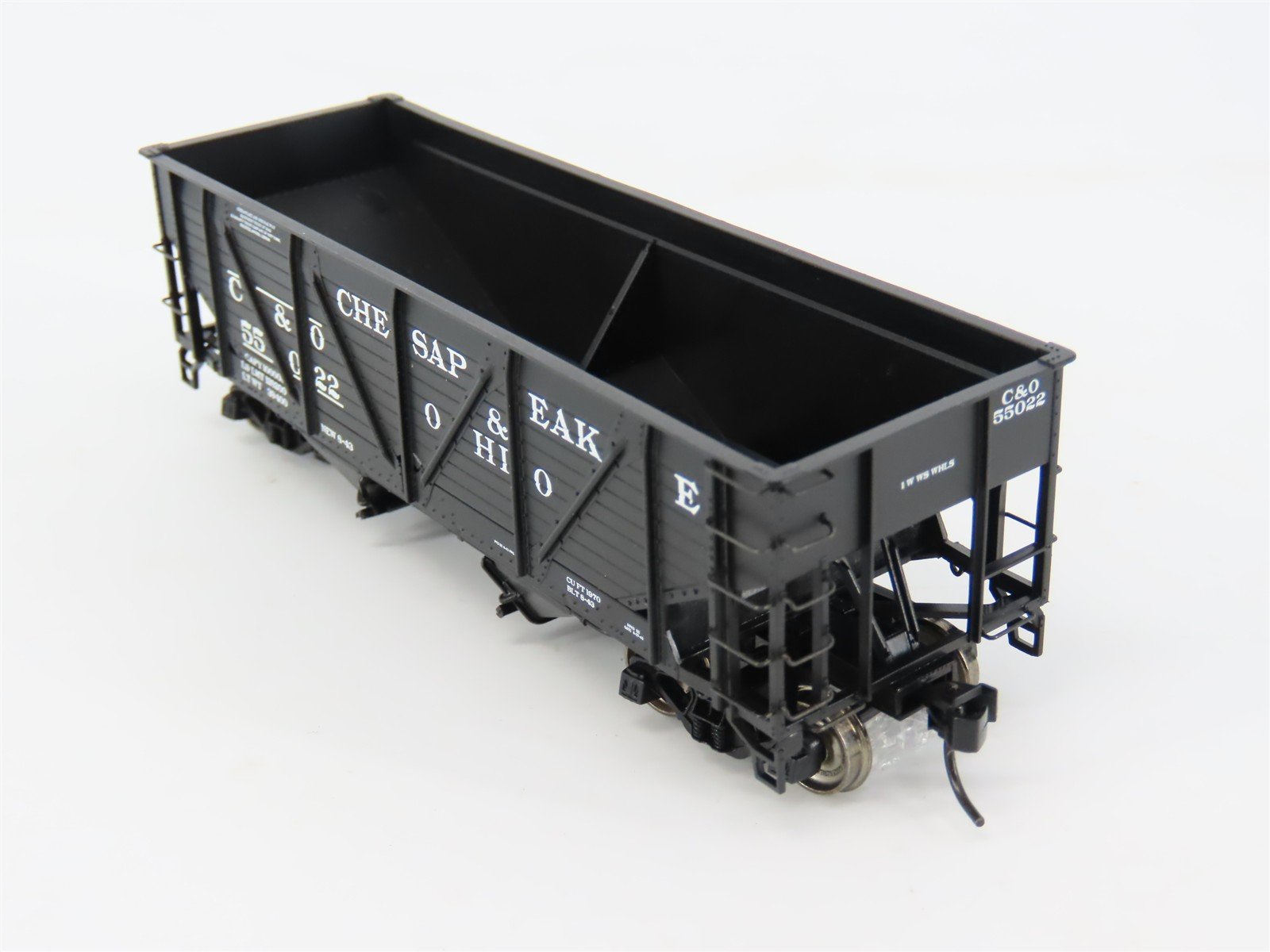 HO Scale PROTO 2000 23823 C&O Chesapeake & Ohio 2-Bay Open Hopper #55022