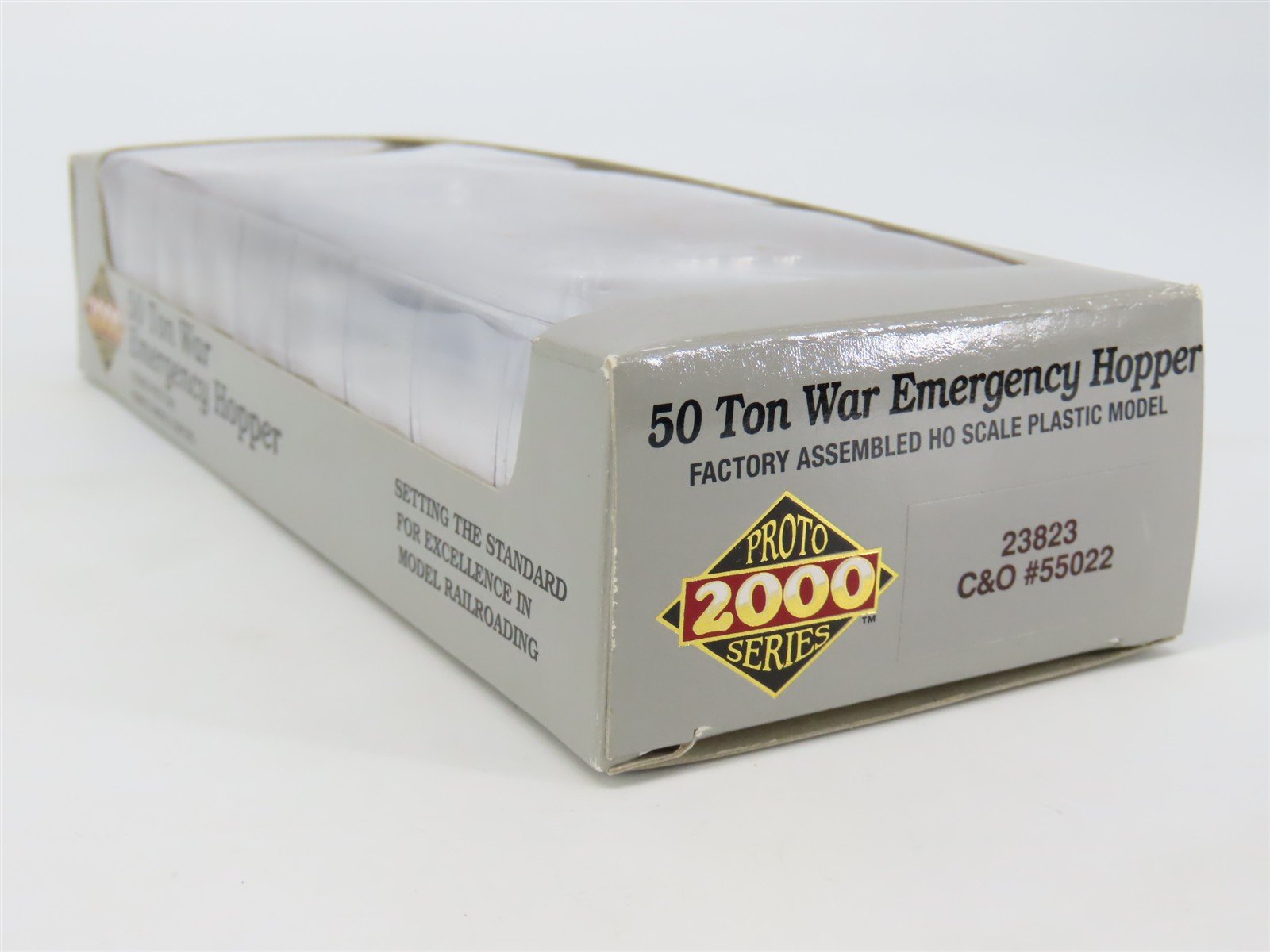 HO Scale PROTO 2000 23823 C&O Chesapeake & Ohio 2-Bay Open Hopper #55022