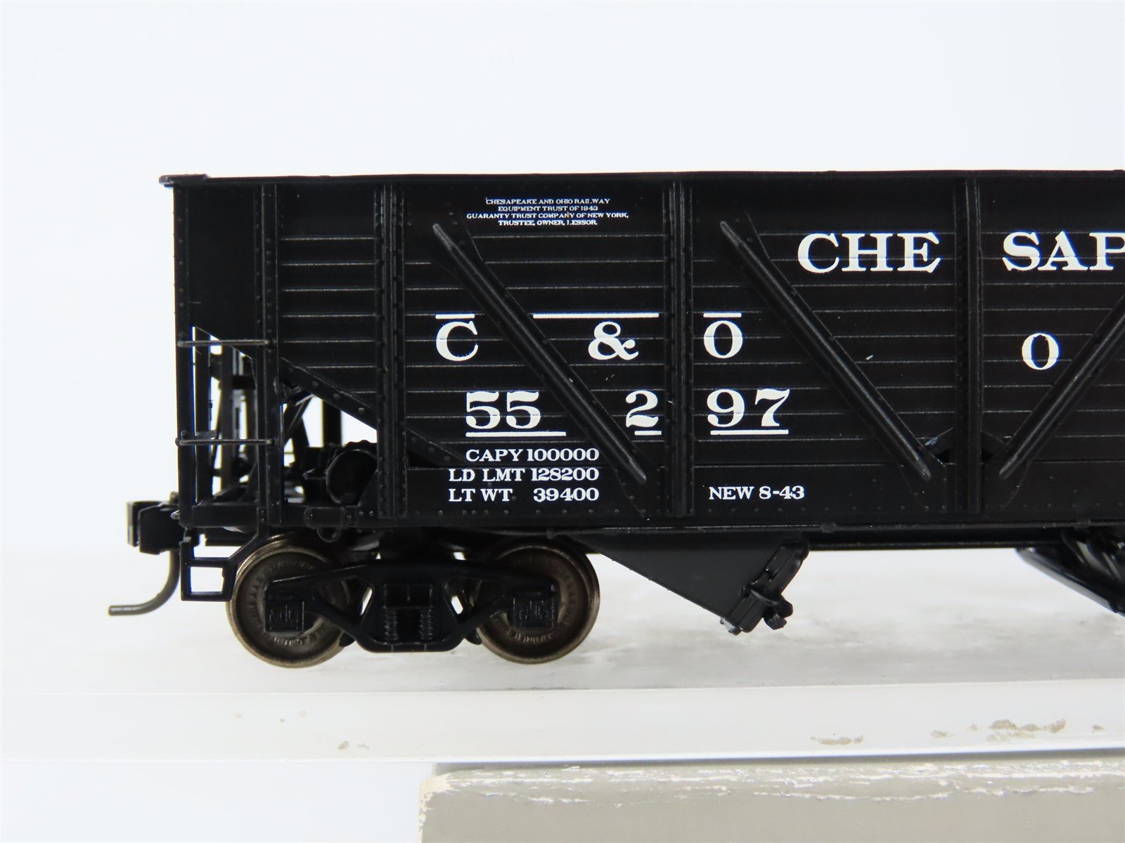 HO Scale PROTO 2000 23838 C&O Chesapeake & Ohio Railroad 2-Bay Hopper #55297