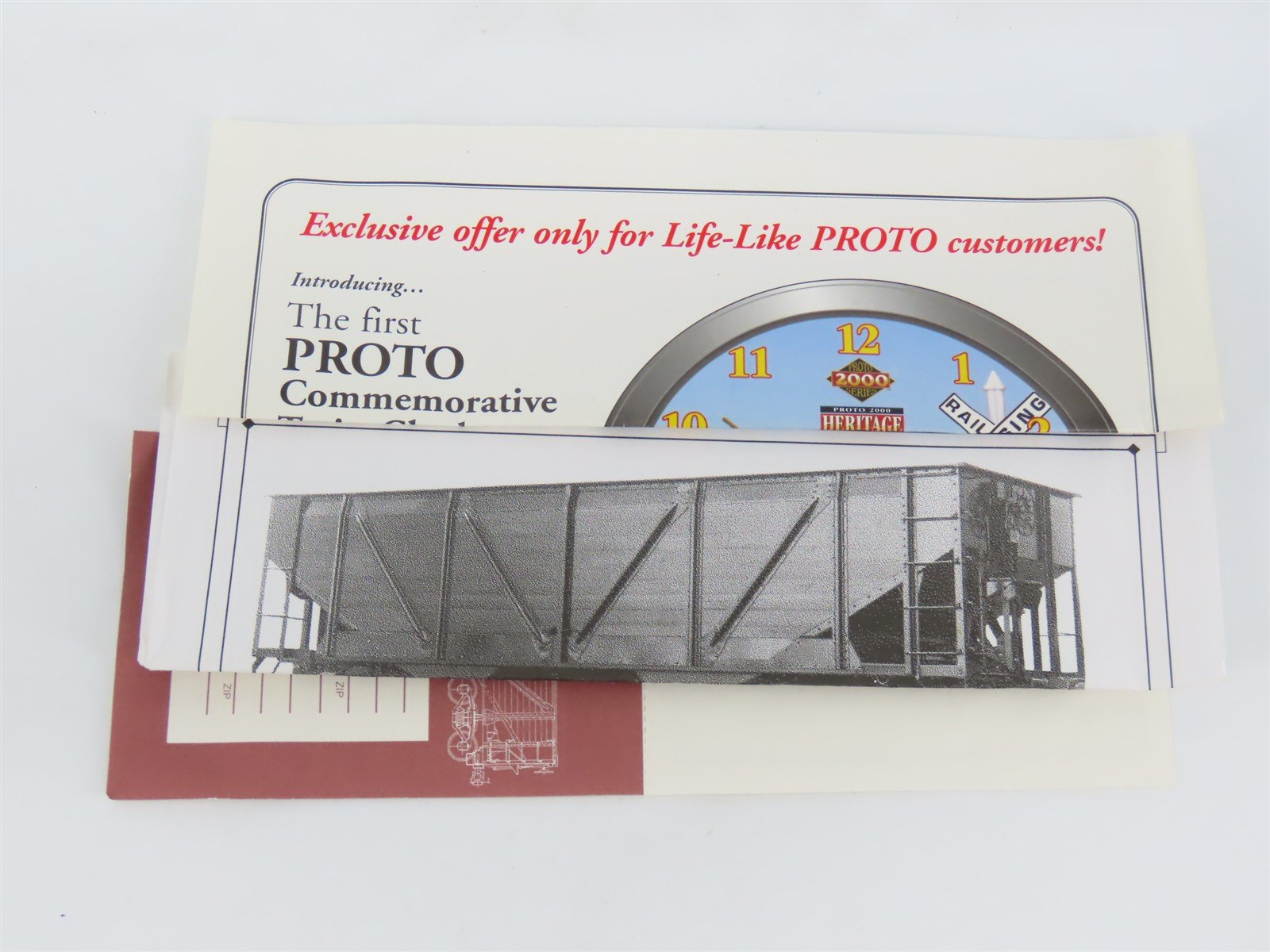 HO Scale PROTO 2000 23838 C&O Chesapeake & Ohio Railroad 2-Bay Hopper #55297