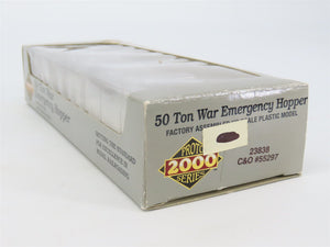 HO Scale PROTO 2000 23838 C&O Chesapeake & Ohio Railroad 2-Bay Hopper #55297