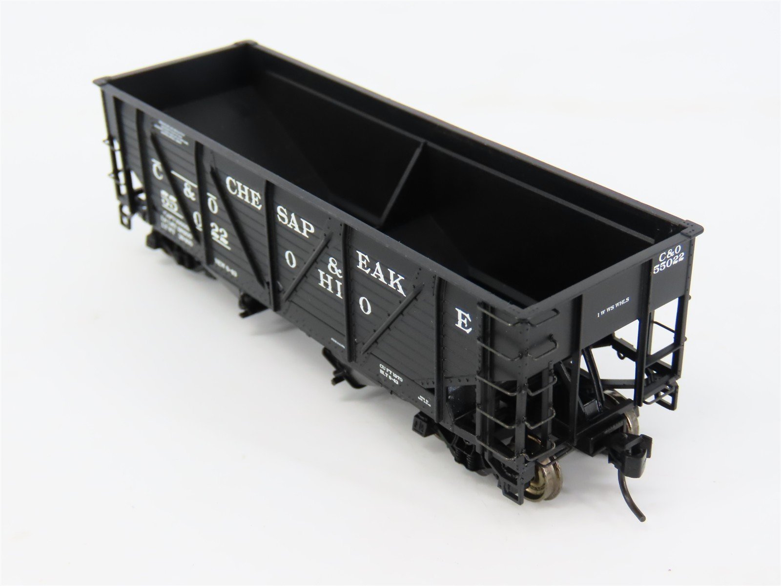 HO Scale PROTO 2000 23823 C&O Chesapeake & Ohio Railroad 2-Bay Hopper #55022