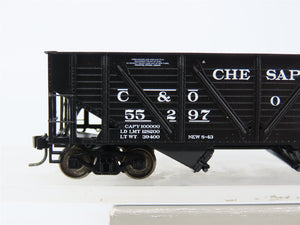 HO Scale PROTO 2000 23838 C&O Chesapeake & Ohio Railroad 2-Bay Hopper #55297