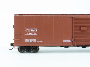 HO Scale PROTO 2000 CB&Q Burlington Route 50' Single Door Box Car #21019