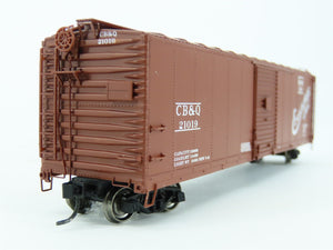 HO Scale PROTO 2000 CB&Q Burlington Route 50' Single Door Box Car #21019